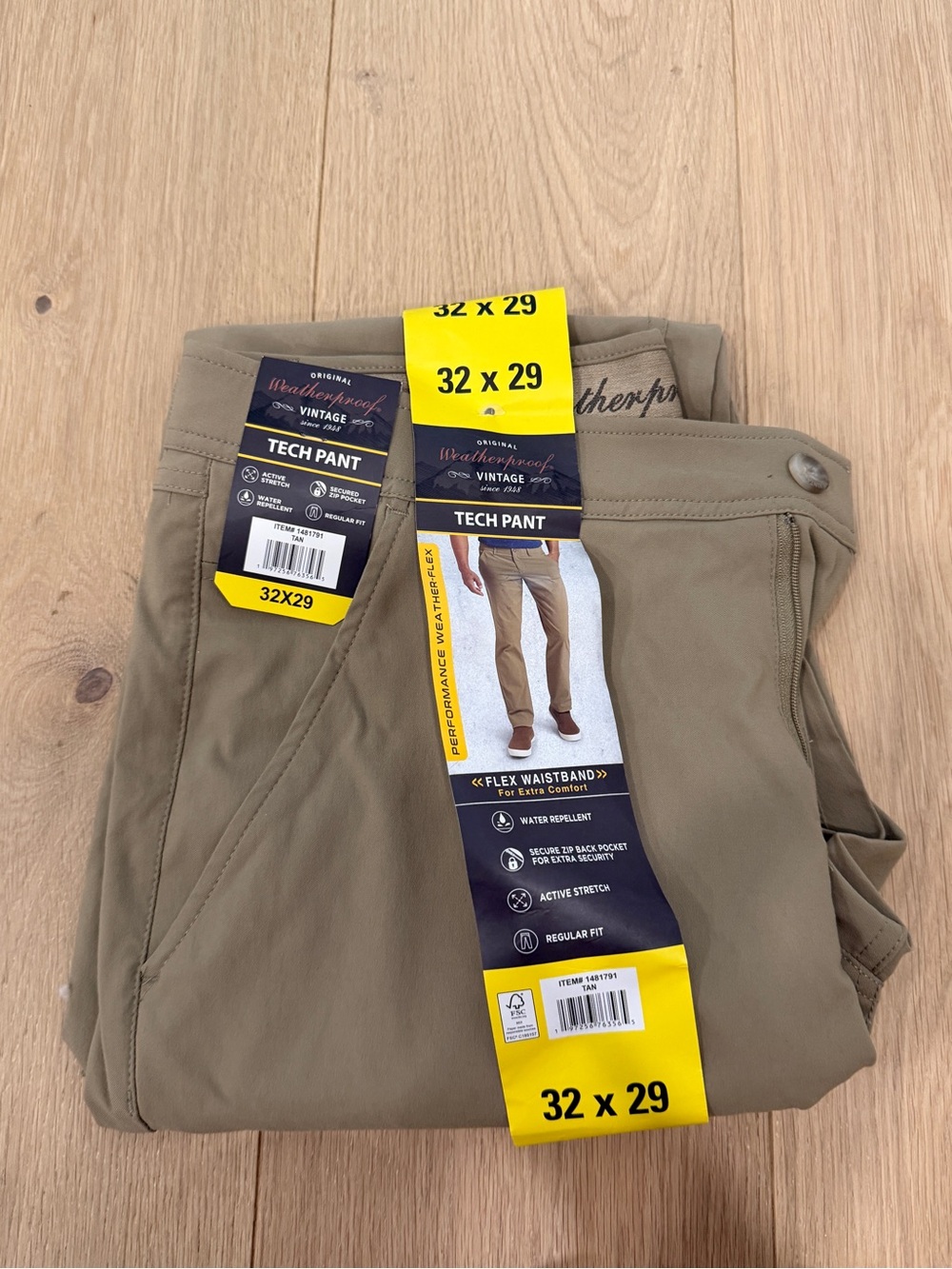 Original Weatheproof Vintage Men’s Tech Pants NWT - Picture 5 of 5